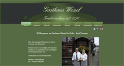 Desktop Screenshot of gasthaus-wessel.de